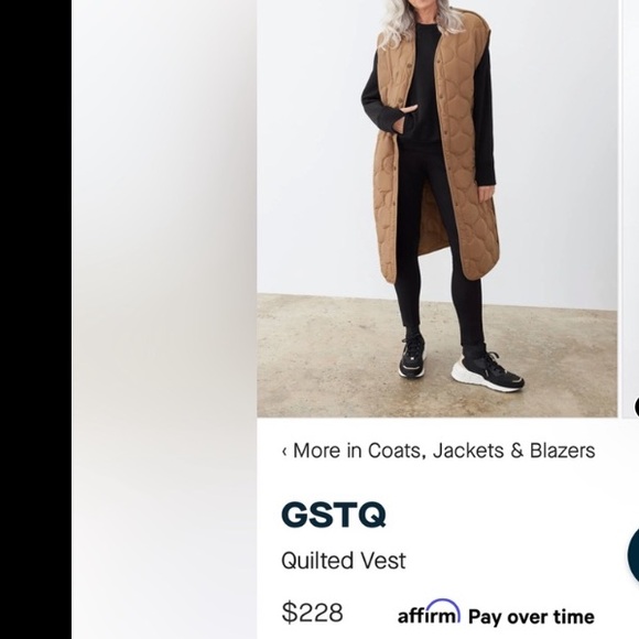 Quilted warm vest. Gift someone u love, stylish Soft light warm when u  need it - Picture 13 of 16